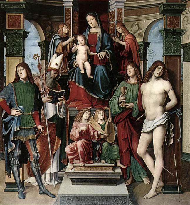 Madonna And Saints. Francia (Francesco Raibolini)