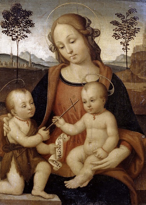 Madonna and Child with San Giovannino. Francia (Francesco Raibolini) (Circle)