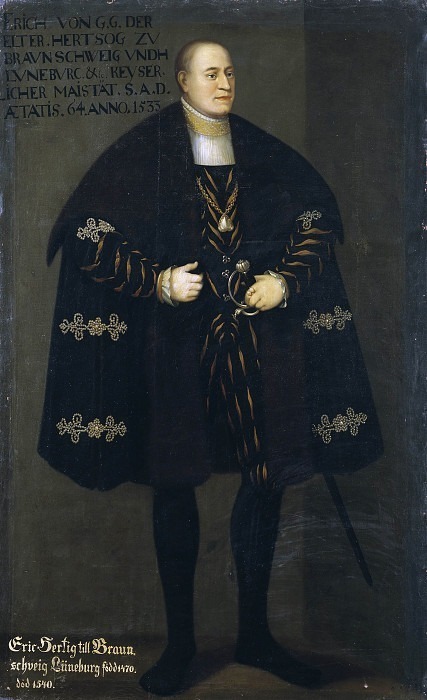 Erik I (1470-1549), Duke of Braunscweig-Calenberg. David Frumerie (After)