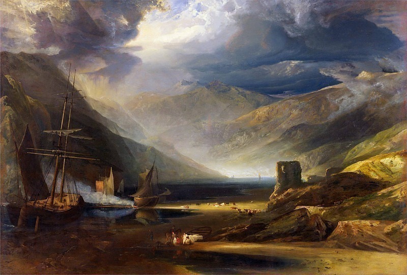 A Storm Passing Off on the Coast of Merionethshire. Anthony Vandyke Copley Fielding