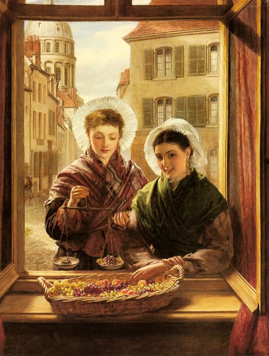 At My Window Boulogne. William Powell Frith