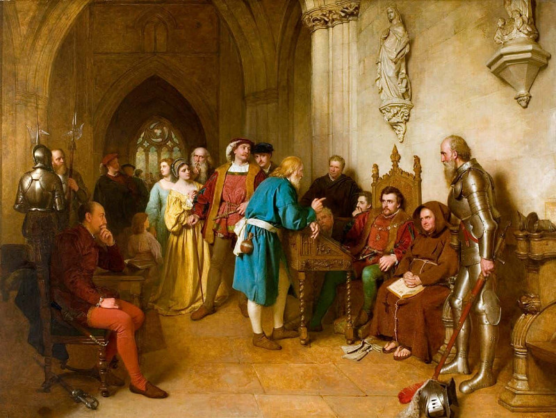 The Warning before Flodden. John Faed