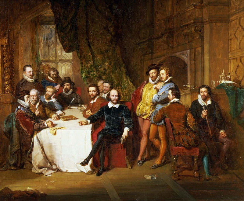 Shakespeare and His Friends at the Mermaid Tavern. John Faed