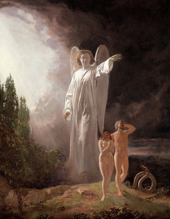 Expulsion of Adam and Eve. John Faed