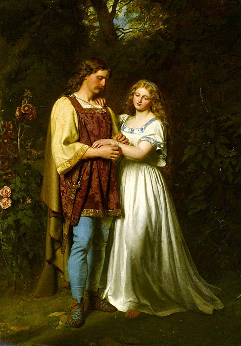 Posthumus and Imogen. John Faed