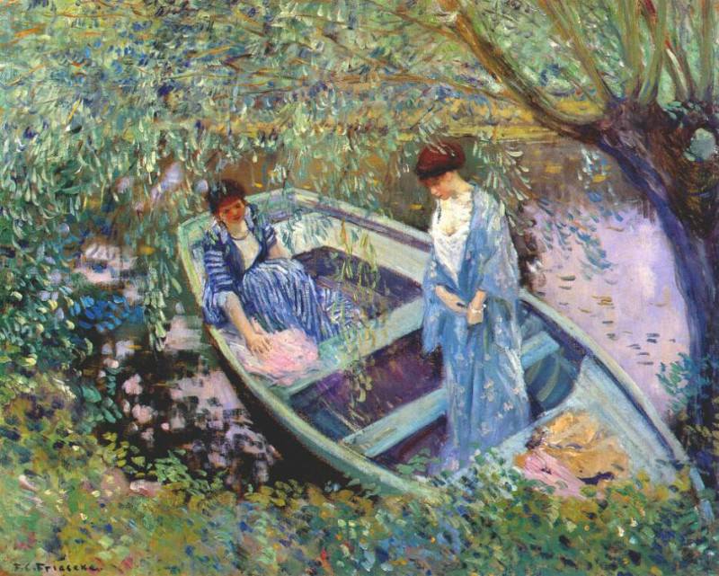under the willows. Frederick Carl Frieseke