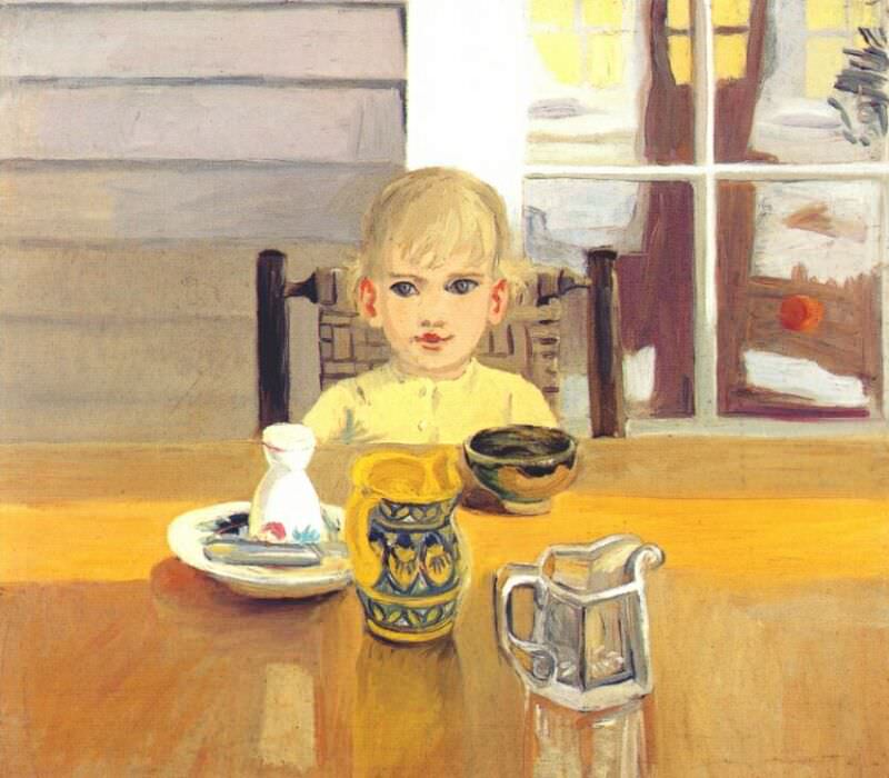 Кэти за столом, ок. 1953. Портер Фэрфилд
