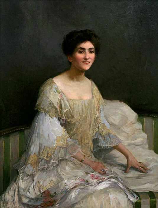 The Bride (Lady Forbes). Elizabeth Adela Stanhope Forbes