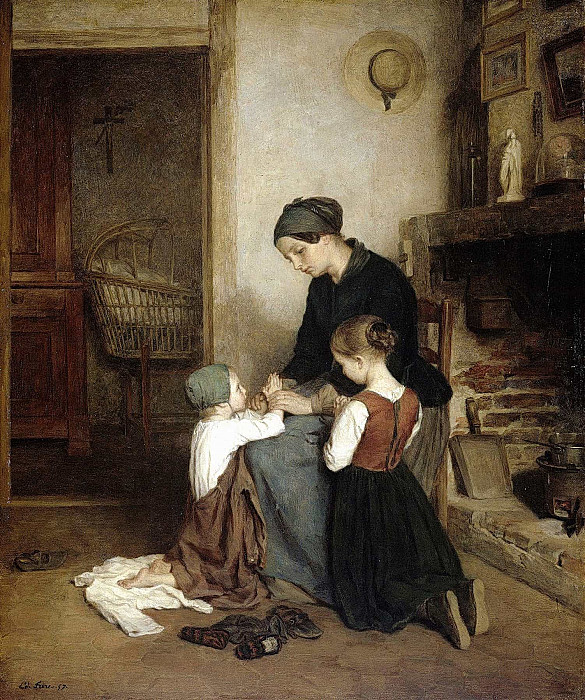 Вечерняя молитва. Пьер Эдуард Фрер