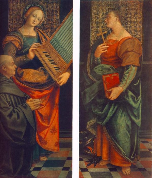 St Cecile With The Donator And St Marguerite. Gaudenzio Ferrari