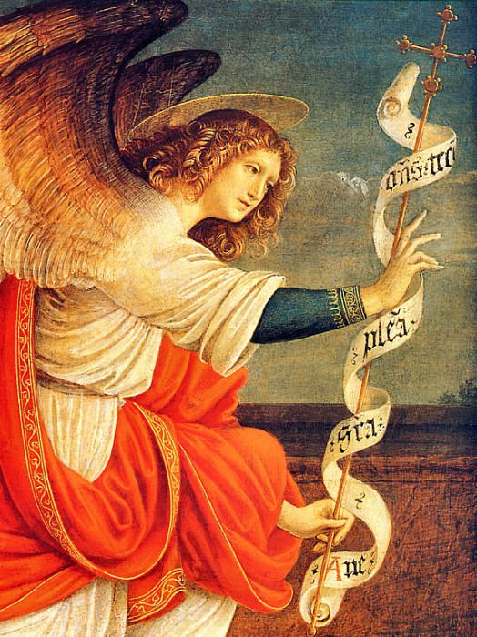 The Annunciation (detail). Gaudenzio Ferrari