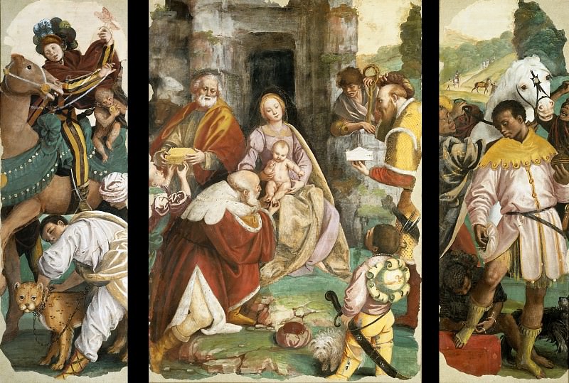 Triptych with Adoration of the Magi. Gaudenzio Ferrari