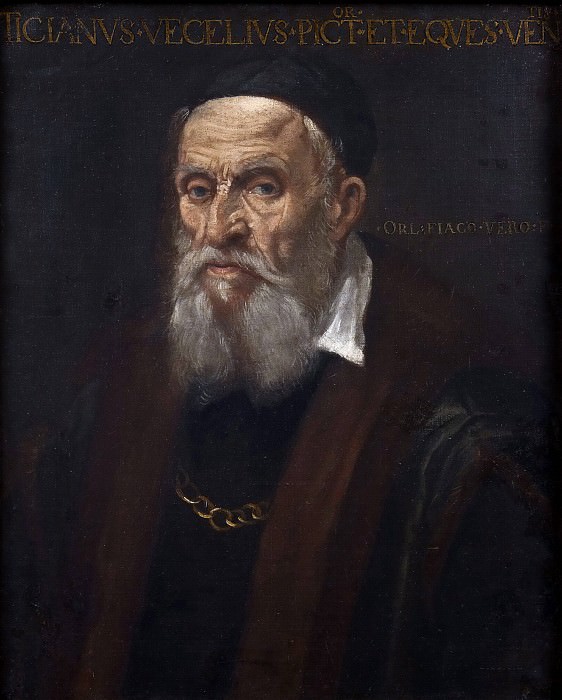 Portrait of Tizian as old. Orlando Fiacco