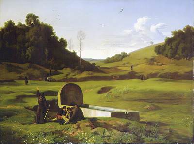 Flandrin Paul I penitenti nella campagna romana 1840. Жан-Поль Фландрен