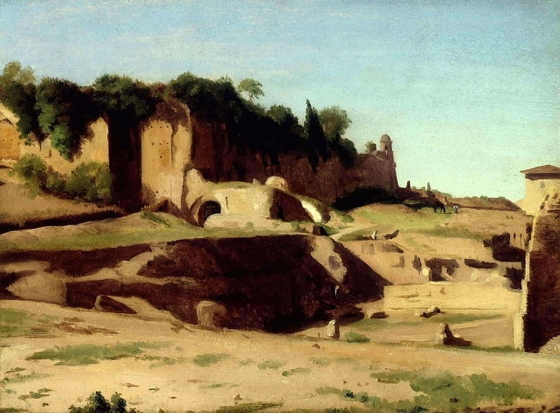 The Imperial Palace on the Palatine, Rome. Jean Paul Flandrin