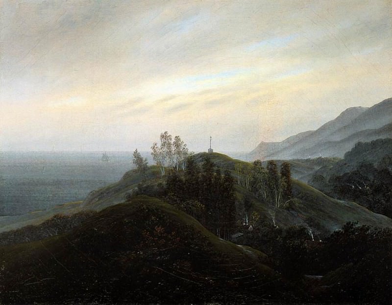 View Of The Baltic. Caspar David Friedrich