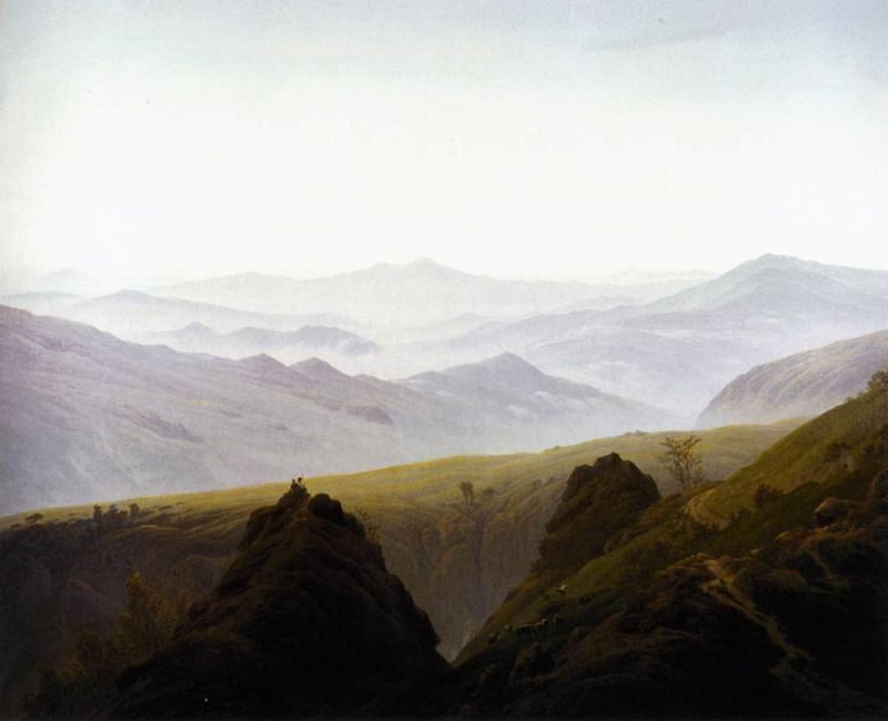 Morning In The Mountains. Caspar David Friedrich