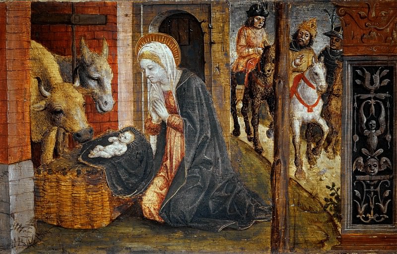 Altarpiece of S. Maria delle Grazie, Bergamo - Nativity. Vincenzo Foppa