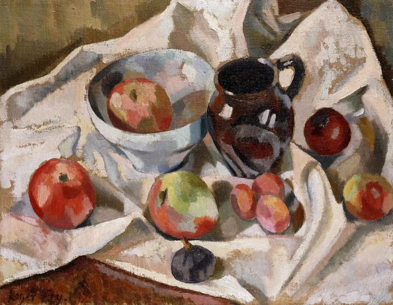 Натюрморт с яблоками, сливами и кувшином. Роджер Элиот Фрай