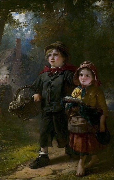 The Orphans. Thomas Faed