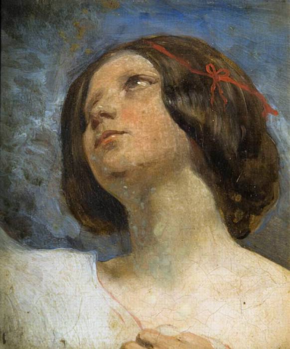 Study for Head of a Woman. Thomas Faed