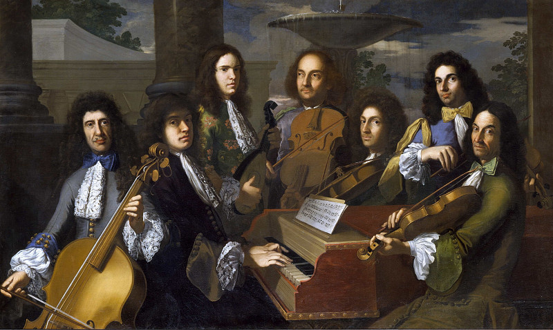 Portrait of Seven Musicians at the Court of Prince Ferdinando de’ Medici. Antonio Domenico Gabbiani