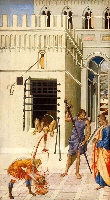 The Beheading of Saint John the Baptist. Giovanni di Paolo