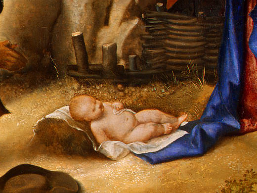 THE ADORATION OF THE SHEPHERDS, DETALJ 6. Giorgione (Giorgio Barbarelli)