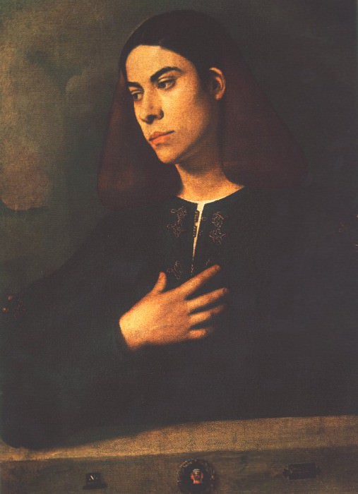 Portrait of a Youth (Antonio Broccardo), Budapest. Giorgione (Giorgio Barbarelli)