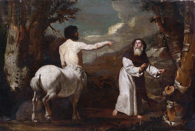 Saint Anthony Abbot And The Centaur. Francesco Guarino