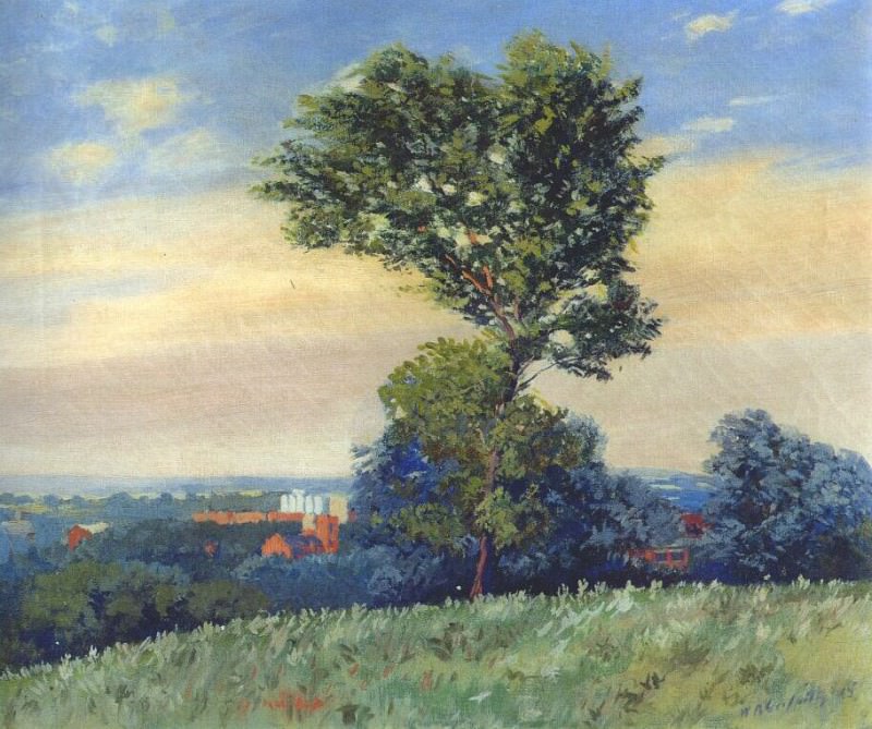 Вид с холма, Лоренс, 1915. Джудит Энн Гриффит