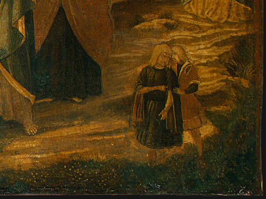Воскрешение Лазаря, вероятно, 1497, фрагмент. Беноццо Гоццоли
