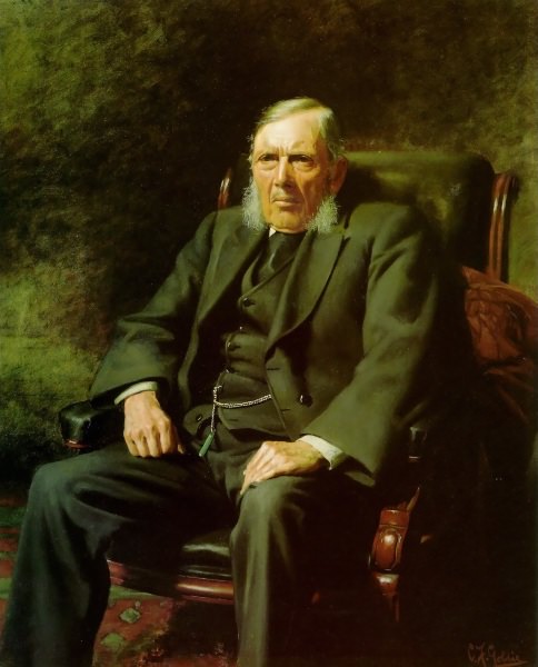 Portrait of the Honourable William Swanson MLC 1901 127.5x102cm. Charles Frederick Goldie
