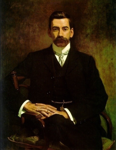 Portrait of J R Hooper 1904 112x86.5cm. Charles Frederick Goldie