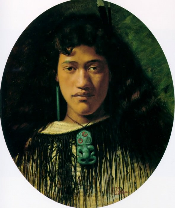 Хинемоа - красавица Каинги, 1913. Чарльз Фредерик Голди