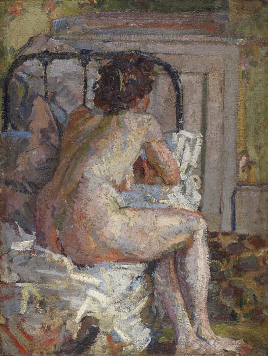 Nude on a bed. Harold Gilman