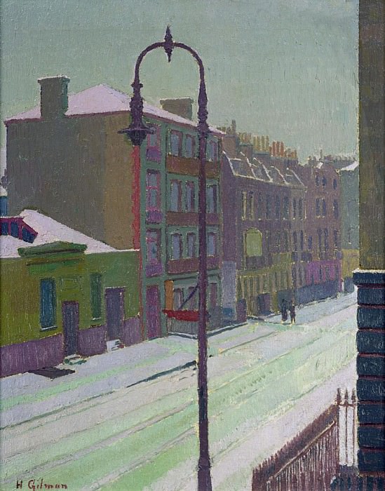 London Street in the Snow. Harold Gilman