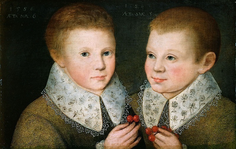 Portrait of Two Brothers. Marcus Gheeraerts (The Younger) (Attributed)