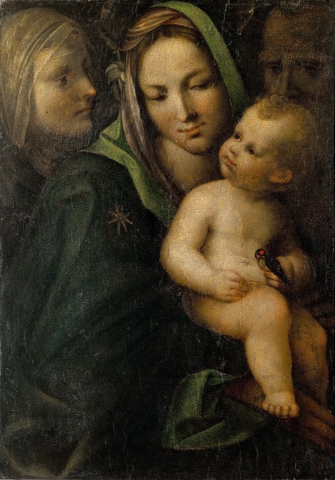 Madonna and Child with Saints (attr). Girolamo del Pacchia