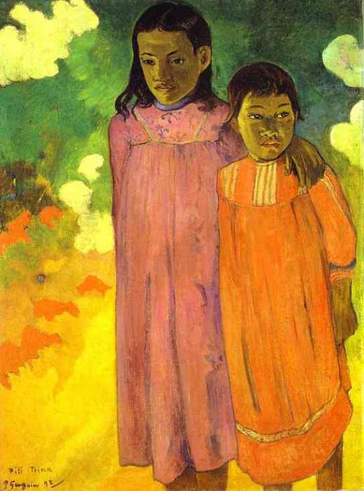 Piti Teina (Two Sisters). Paul Gauguin