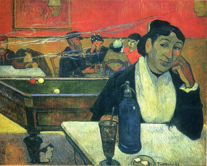 Кафе в Арле, 1888. Поль Гоген