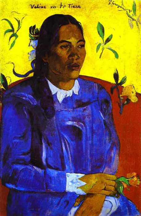 Vahine No Te Tiare (Woman With A Flower). Paul Gauguin