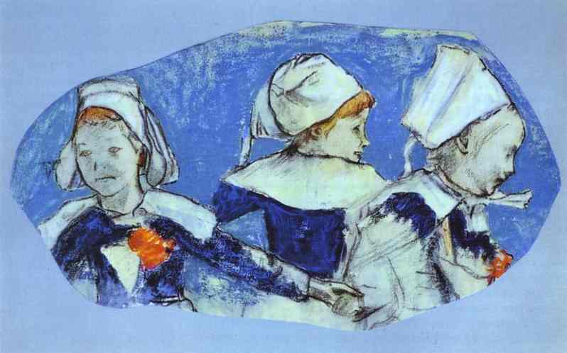 Breton Girls Dancing. Paul Gauguin