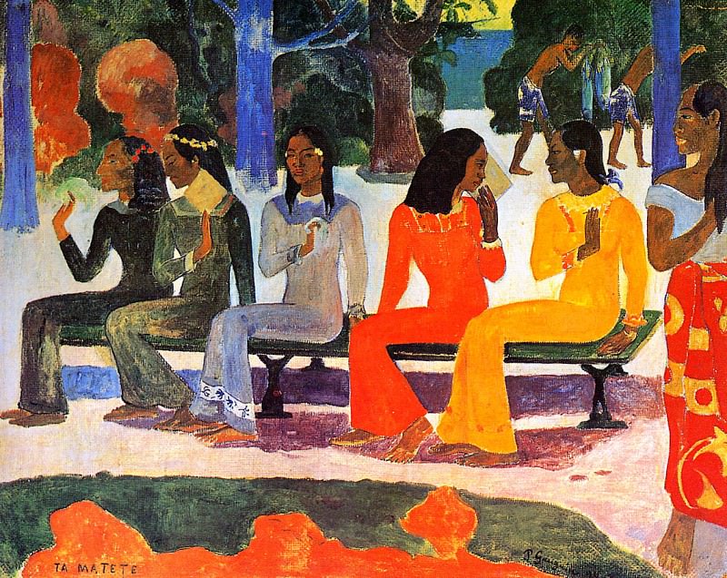 The market Sun. Paul Gauguin