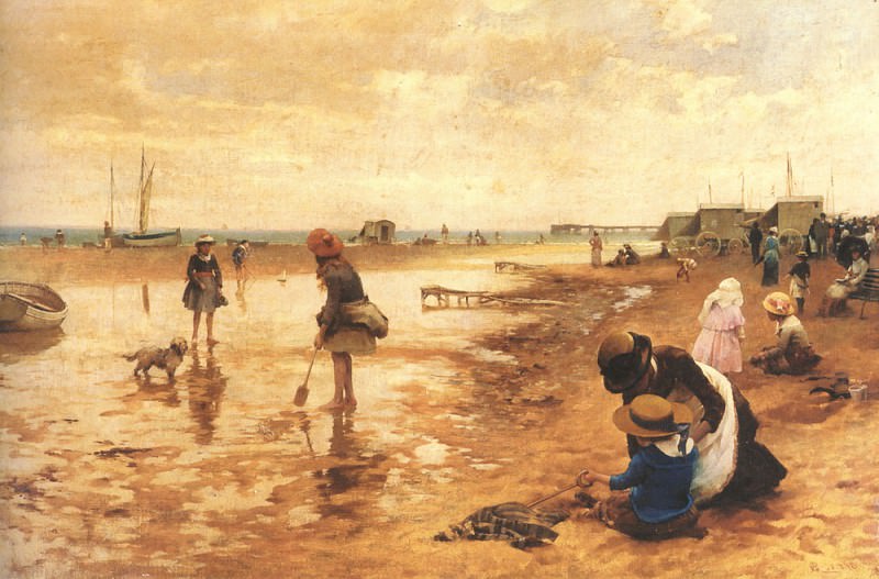 A day at the seaside. Alfred Glendening
