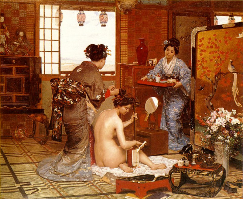 The Japanese Toilette. François-Marie Firmin-Girard