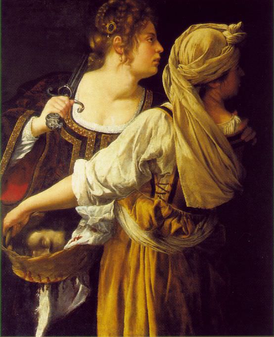 Judith and her maidservant, ca 1612-13, 114x9, Artemisia Gentileschi