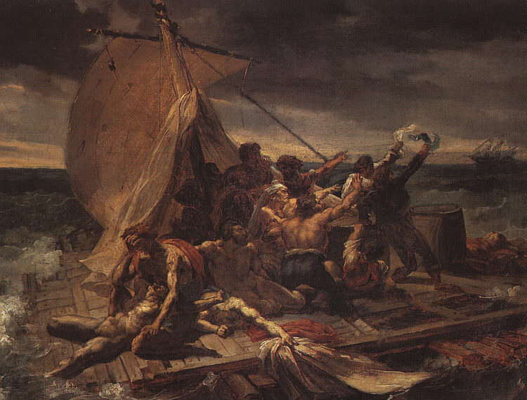 Study for Raft of the medusa. Jean Louis Andre Theodore Gericault