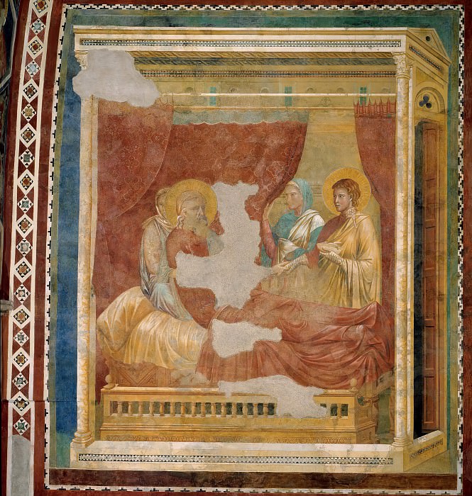 Jacob Receiving His Fathers Benediction. Giotto di Bondone