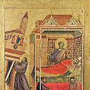 Saint Francis of Assisi Receiving the Stigmata, predella – The vision of Pope Innocent III, Giotto di Bondone